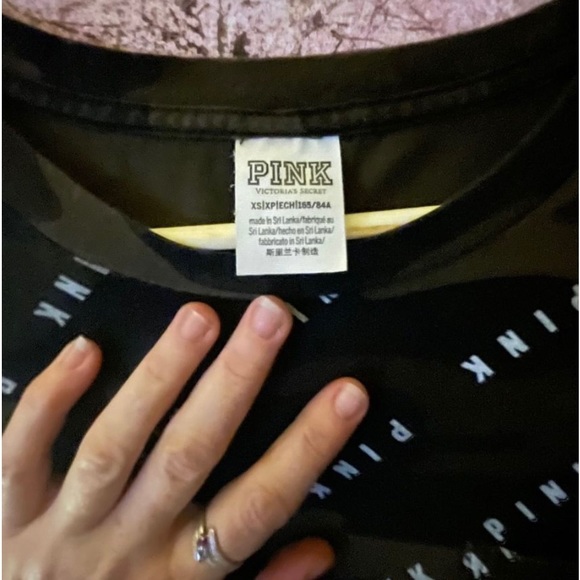 Pink Victoria Secret Bling Pocket Tee - Picture 3 of 3